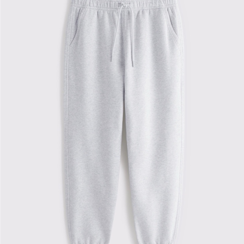 Abercrombie & Fitch Light Gray Men's Jogger Sweatpants